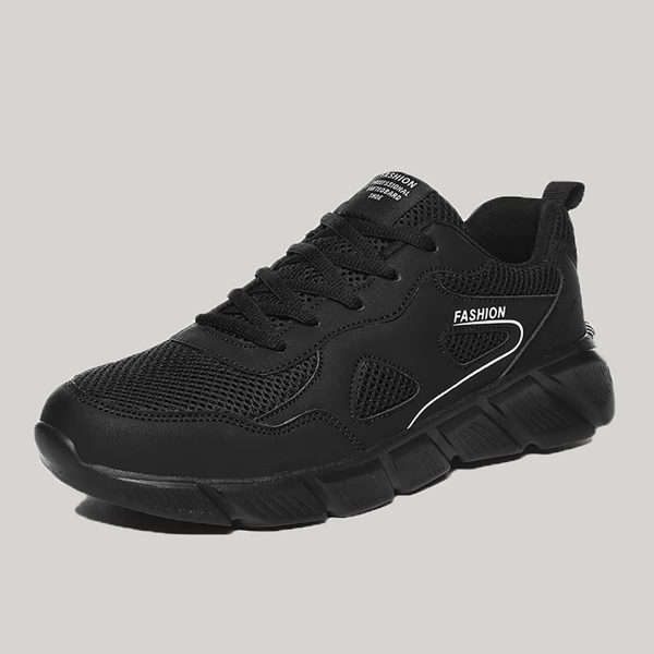

Men Lace Up Front Mesh Chunky Sneakers, Black