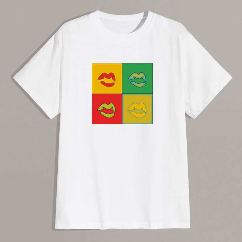 

Guys Mouth Graphic Tee, White