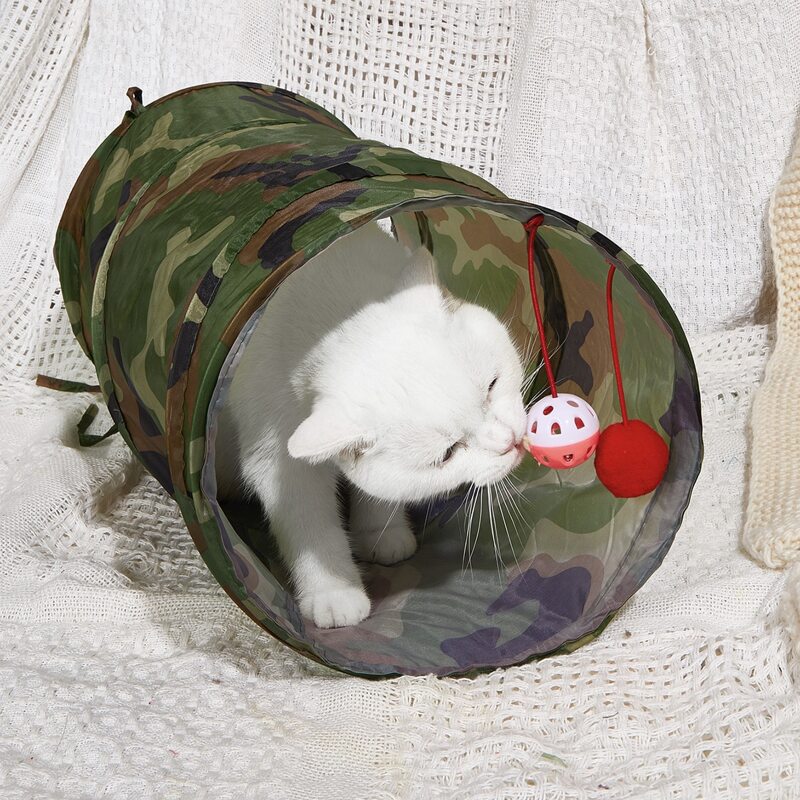

Camouflage Pattern Cat Tunnel Toy, Multicolor