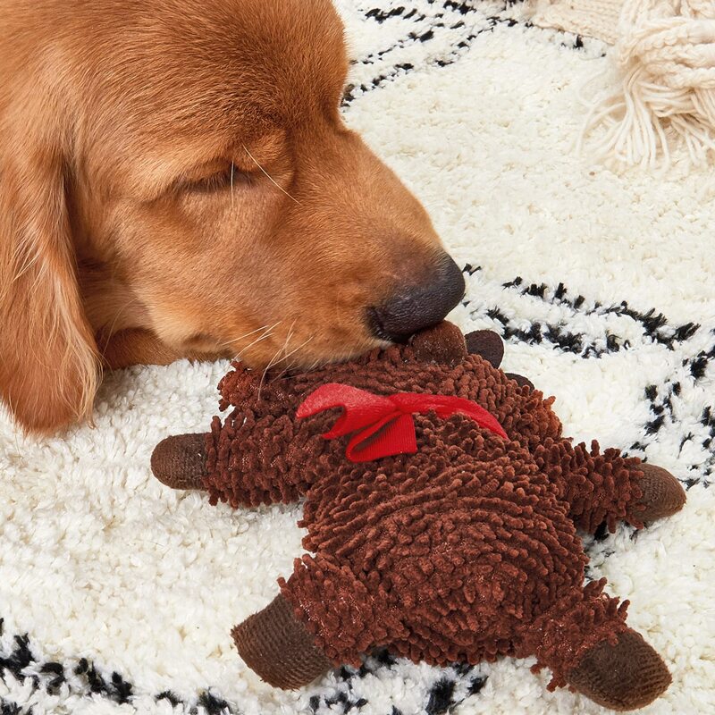 

Christmas Cartoon Shaped Dog Sound Toy, Brown