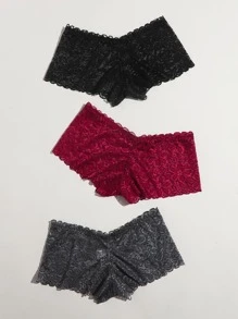 3 gói quần tất ren hoa - Nhiều màu - Xem 2