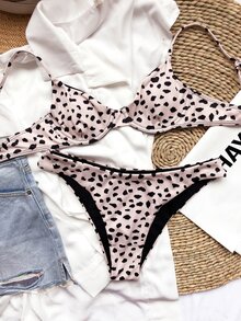 Conjunto de bikini Dálmata con sujetador con aros para playa en verano - Multicolor - Ver 5