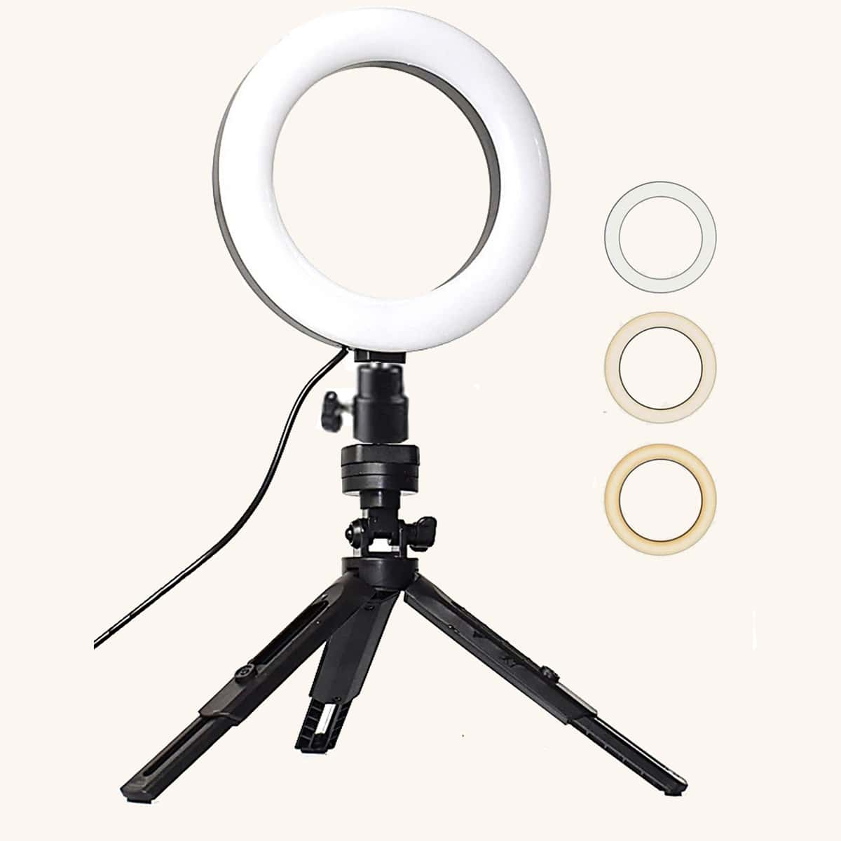 

Adjustable Ring Light With Tripod Stand, Black