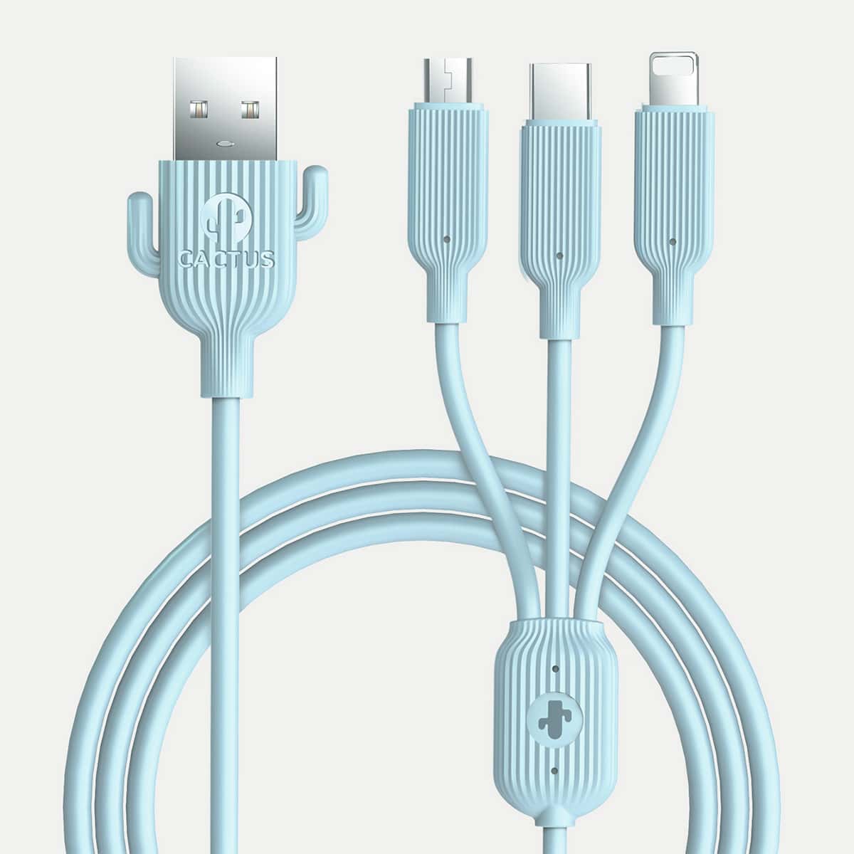 

3 In 1 Type-C Data Cable, Blue