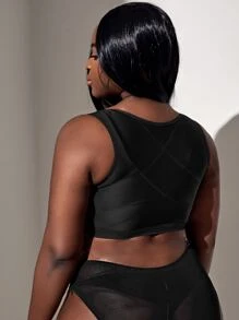 Sujetador de corrección de espalda con abertura - Negro - Ver 2