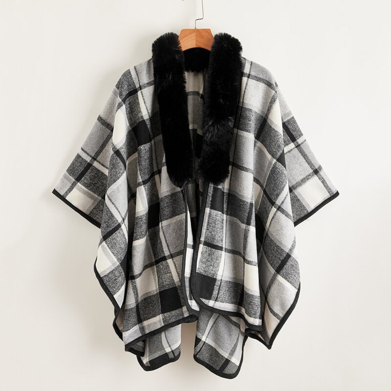 

Plaid Pattern Shawl Scarf, Multicolor