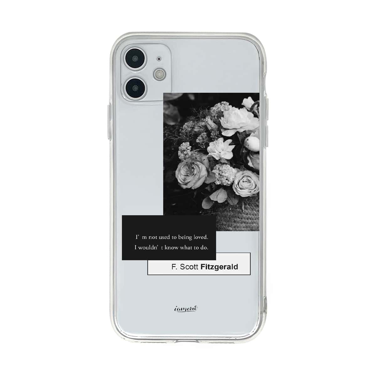 

Flower Print Clear iPhone Case, Multicolor