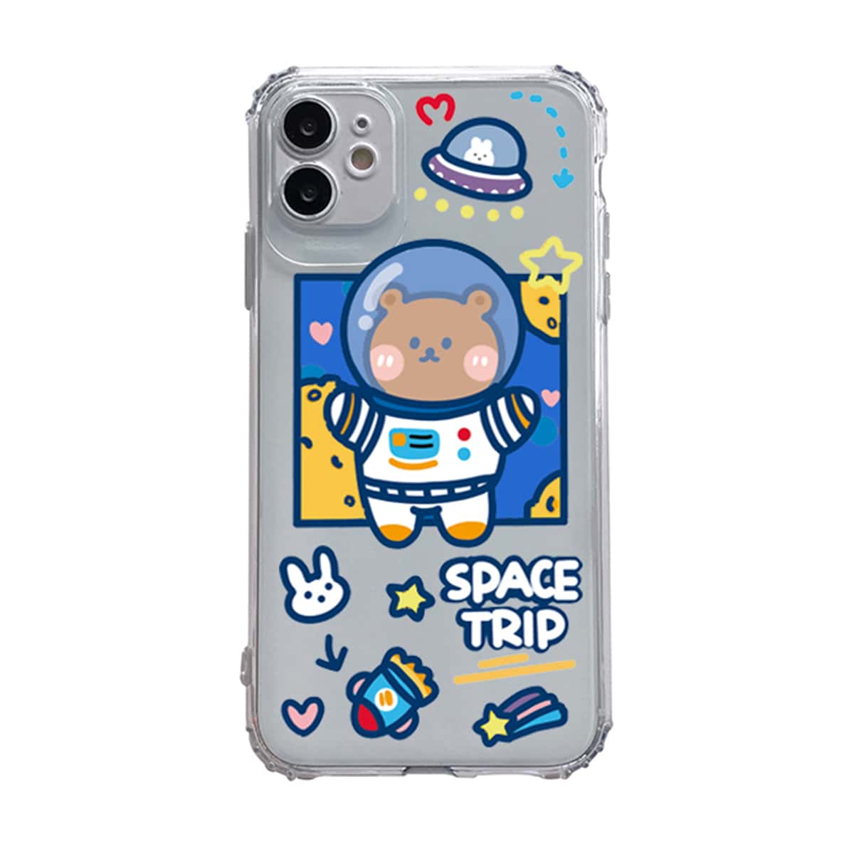 

Cartoon Bear & Galaxy iPhone Case, Multicolor