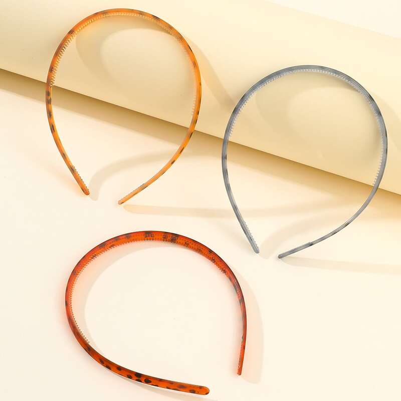 

3pcs Polka Dot Hair Hoop, Multicolor