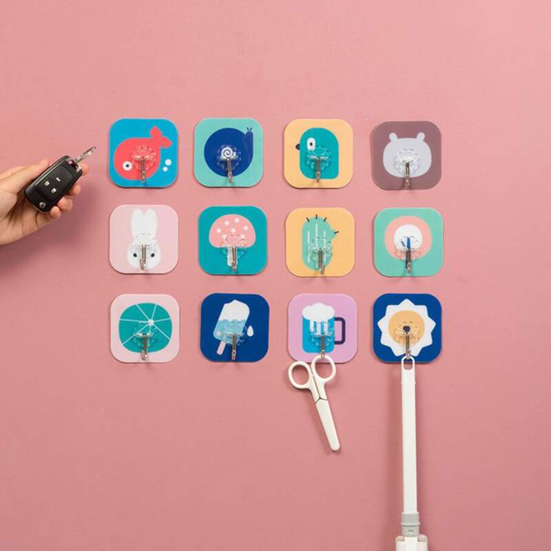 

5pcs Random Cartoon Wall Storage Hook, Multicolor