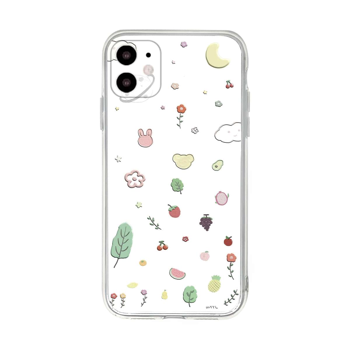 

Fruit & Flower Pattern iPhone Case, Multicolor