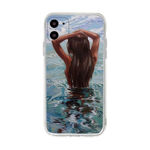 

Back View Print iPhone Case, Multicolor