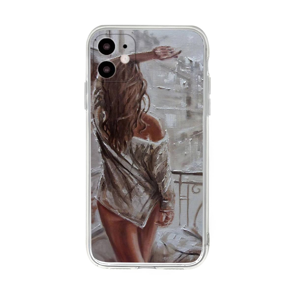 

Back View Print iPhone Case, Multicolor