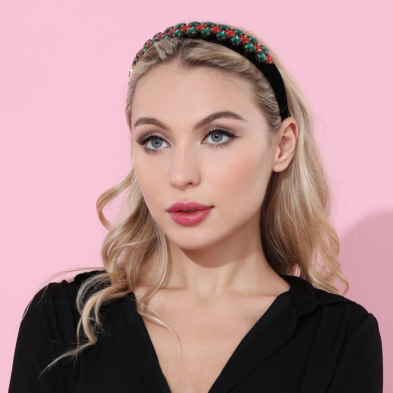 

Rhinestone Hair Hoop, Black