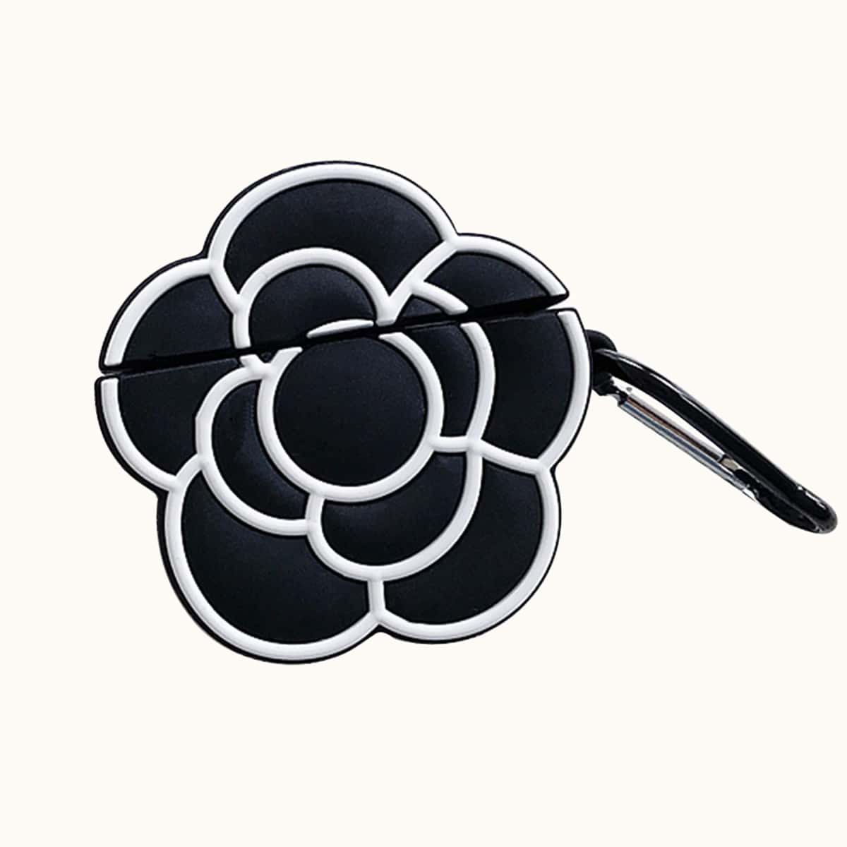 

Floral AirPods Case, Black