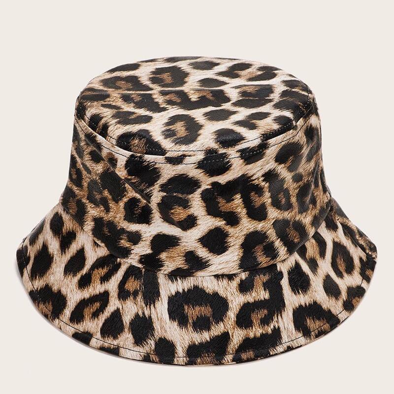 

Leopard Bucket Hat, Multicolor
