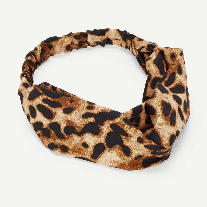 

Leopard Print Headband, Multicolor