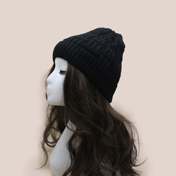 

Plain Knit Beanie, Black