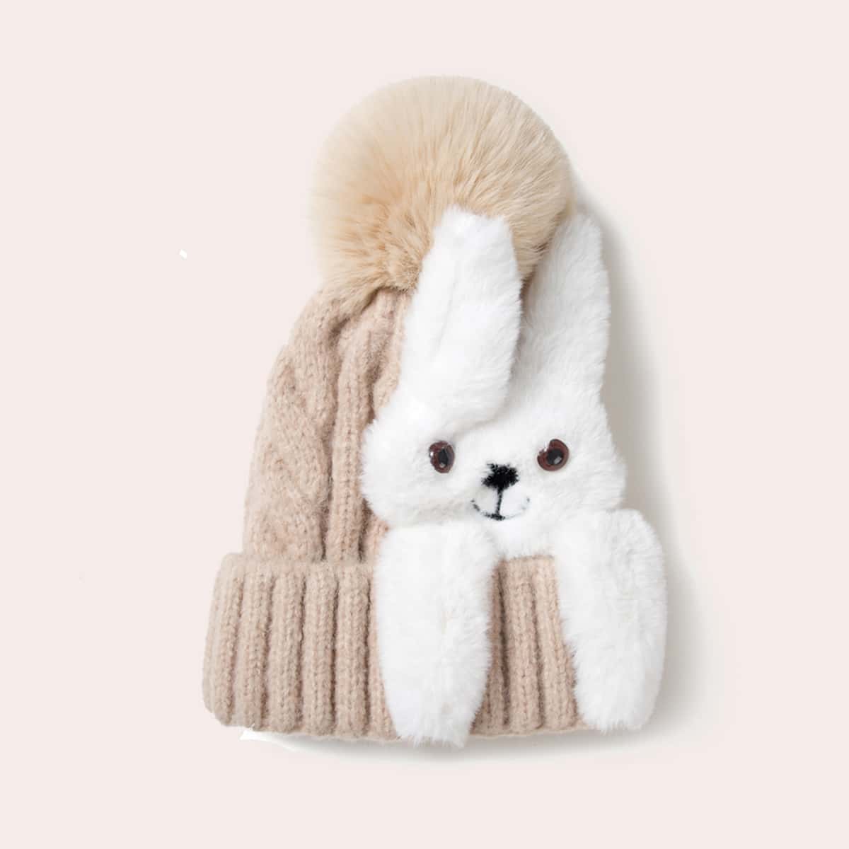 

Fluffy Bunny Beanie, Multicolor