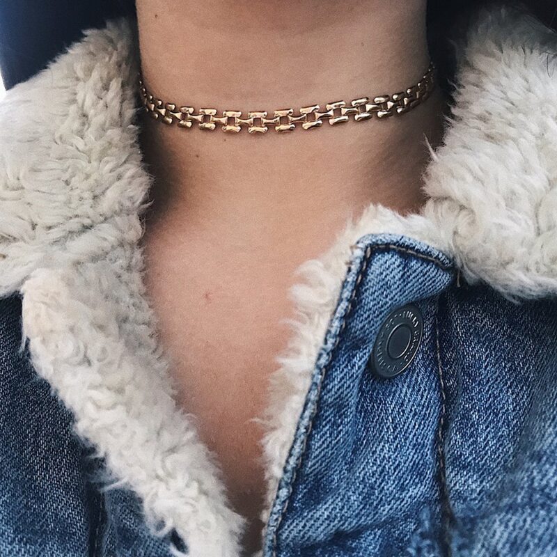 

Simple Chain Choker, Gold