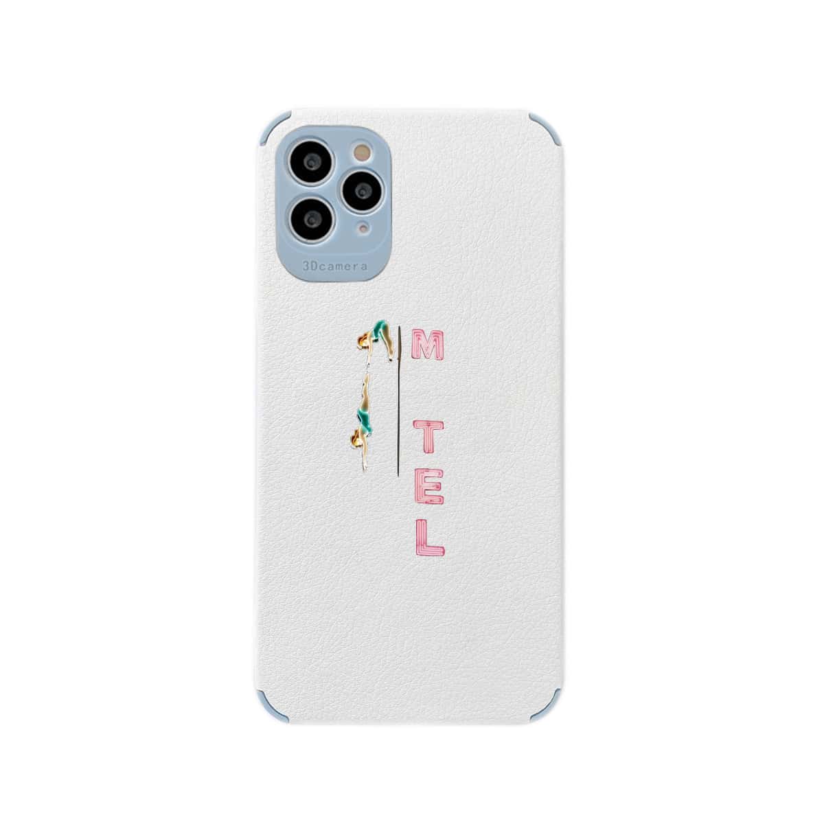

Diving Girl Print iPhone Case, White