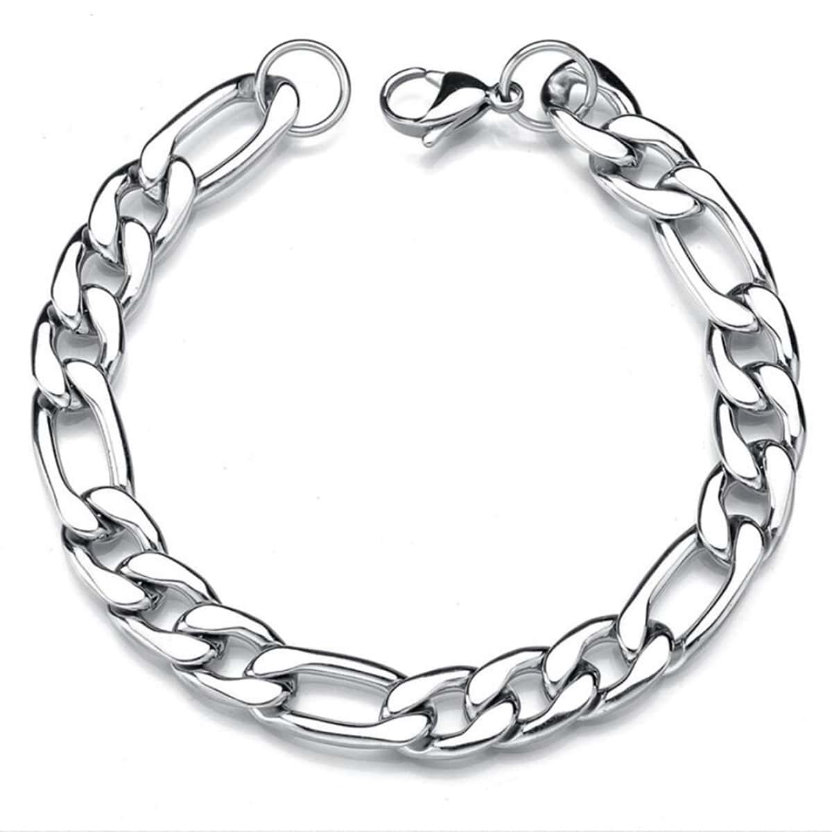 

Guys Simple Chain Bracelet, Silver