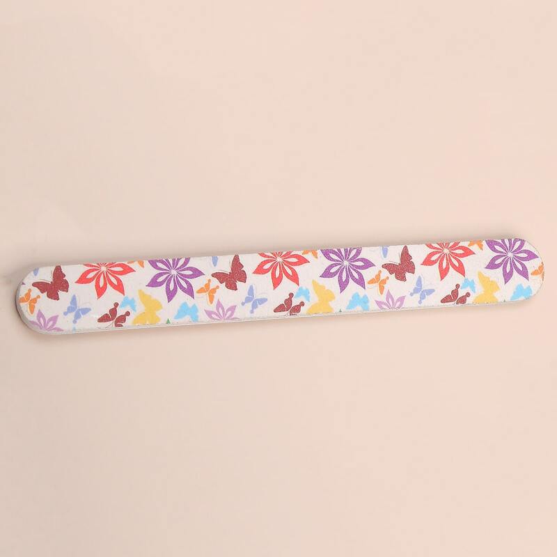 

1pc Butterfly Pattern Nail File, Multicolor