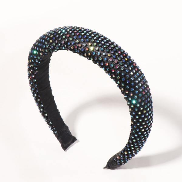 

Rhinestone Decor Hair Hoop, Black