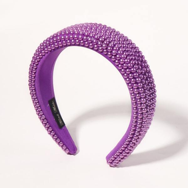 

Faux Pearl Decor Hair Hoop, Purple
