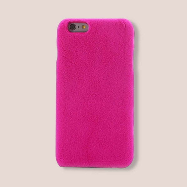 

Solid Fluffy iPhone Case, Hot pink