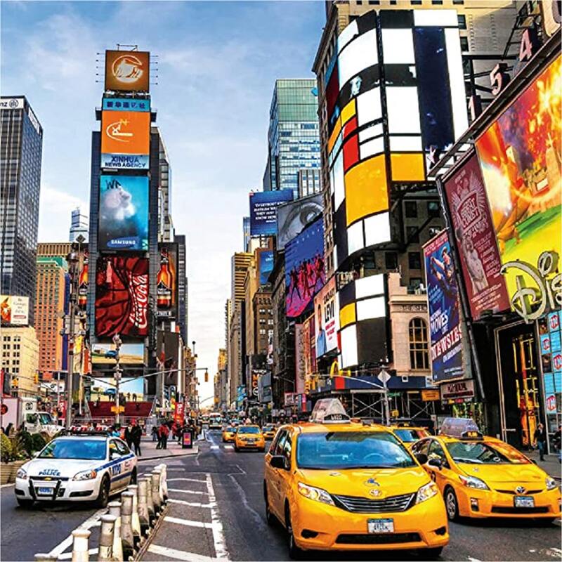 

Street View DIY Diamond Painting Without Frame, Multicolor