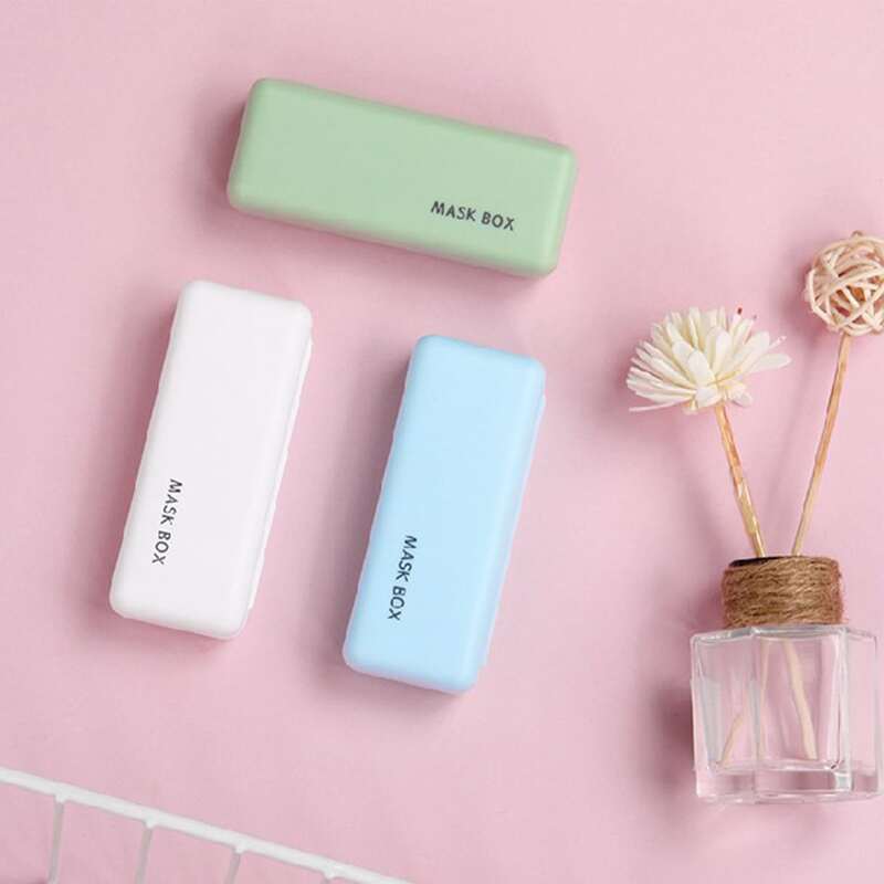 

1pc Face Mask Storage Box, Multicolor