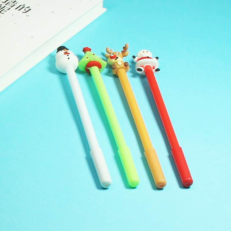 

2pcs Random Christmas Gel Pen, Black