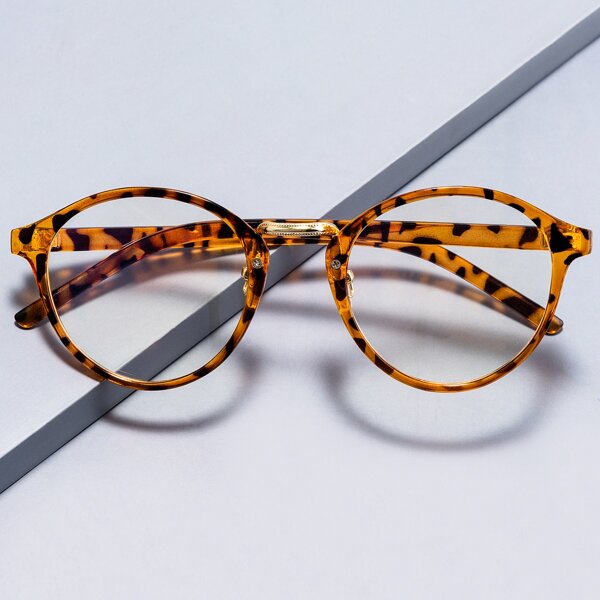 

Men Tortoiseshell Frame Glasses, Multicolor