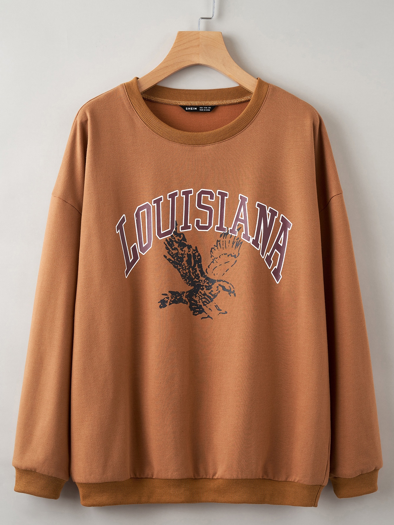 Plus Eagle & Letter Graphic Sweatshirt thumbnail