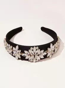 1 PC Cá Tính Sang Trọng Hoa & Đá Trang Trí Dây Đeo Đầu Với Phong Cách Baroque Cung Điện Thanh Lịch Tiaras - Nhiều màu - Xem 3