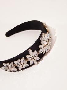 1 PC Cá Tính Sang Trọng Hoa & Đá Trang Trí Dây Đeo Đầu Với Phong Cách Baroque Cung Điện Thanh Lịch Tiaras - Nhiều màu - Xem 2