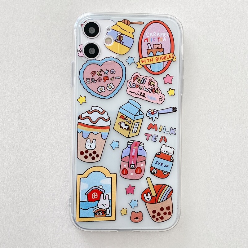 

Cartoon Drinks iPhone Case, Multicolor