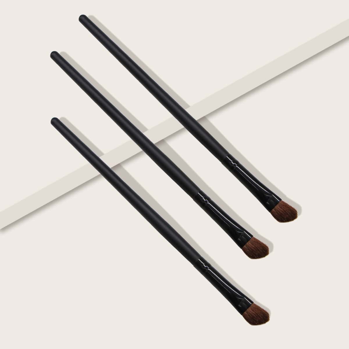 

3pcs Eyeshadow Brush, Black