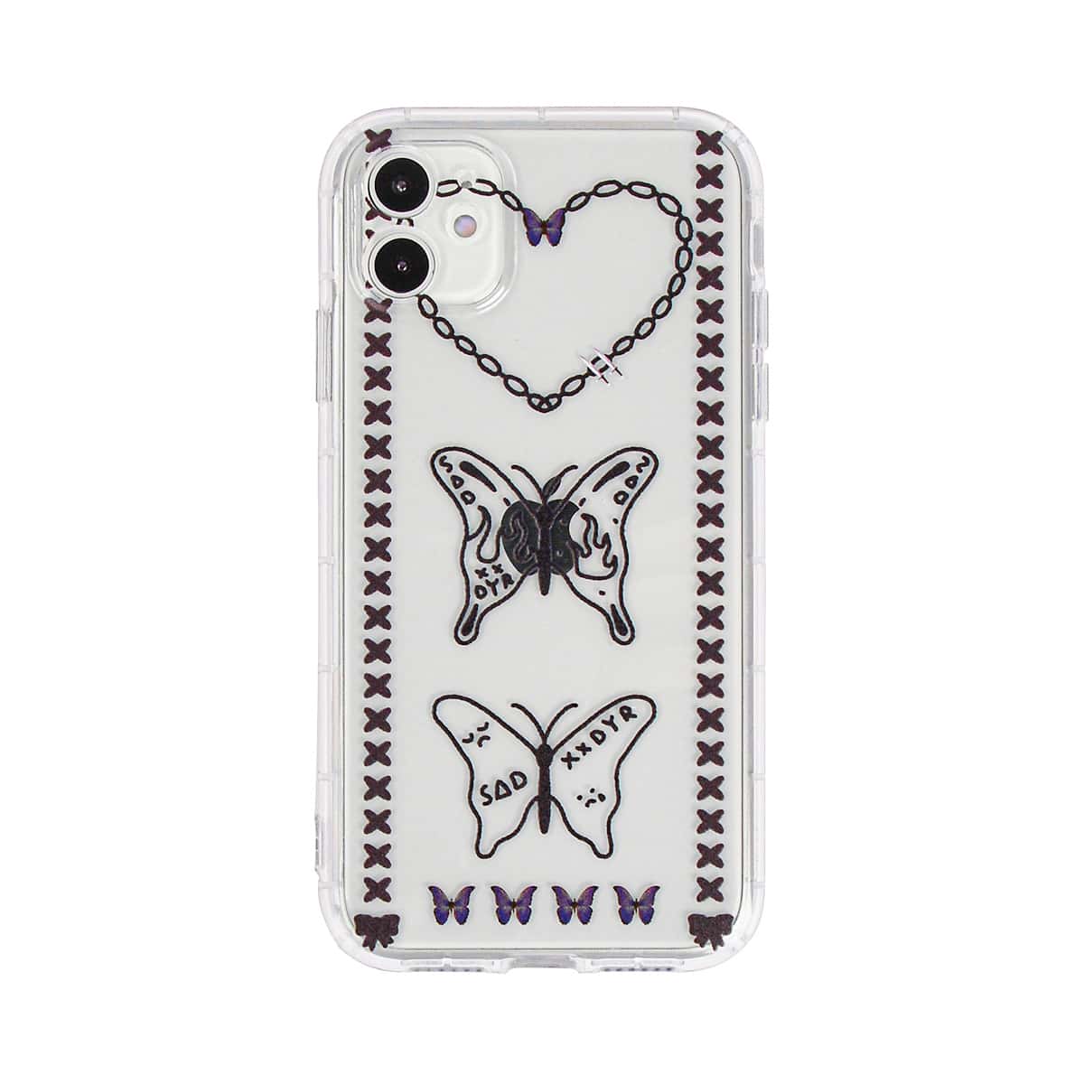 

Butterfly Print Clear iPhone Case