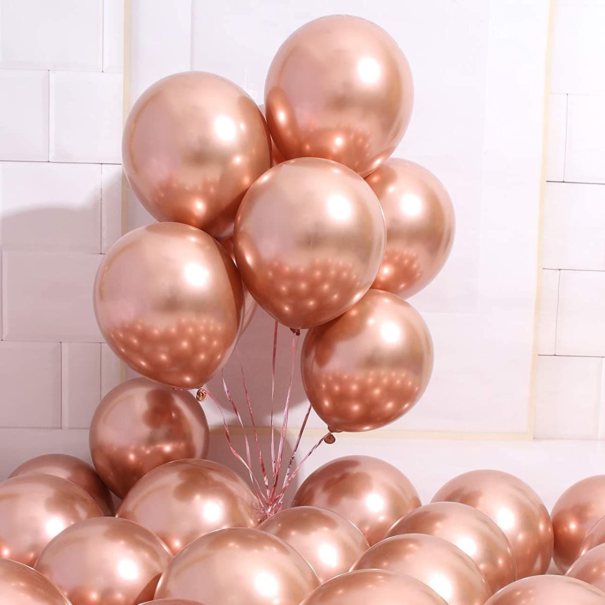 

10pcs Metallic Balloon, Rose gold