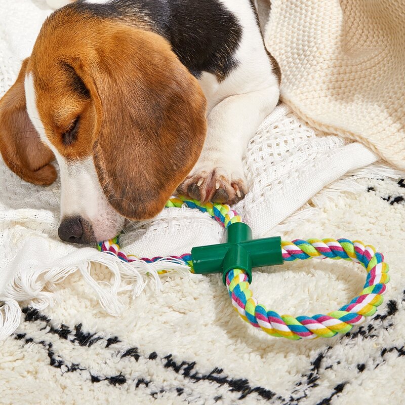 

Rope Design Dog Chew Toy, Multicolor
