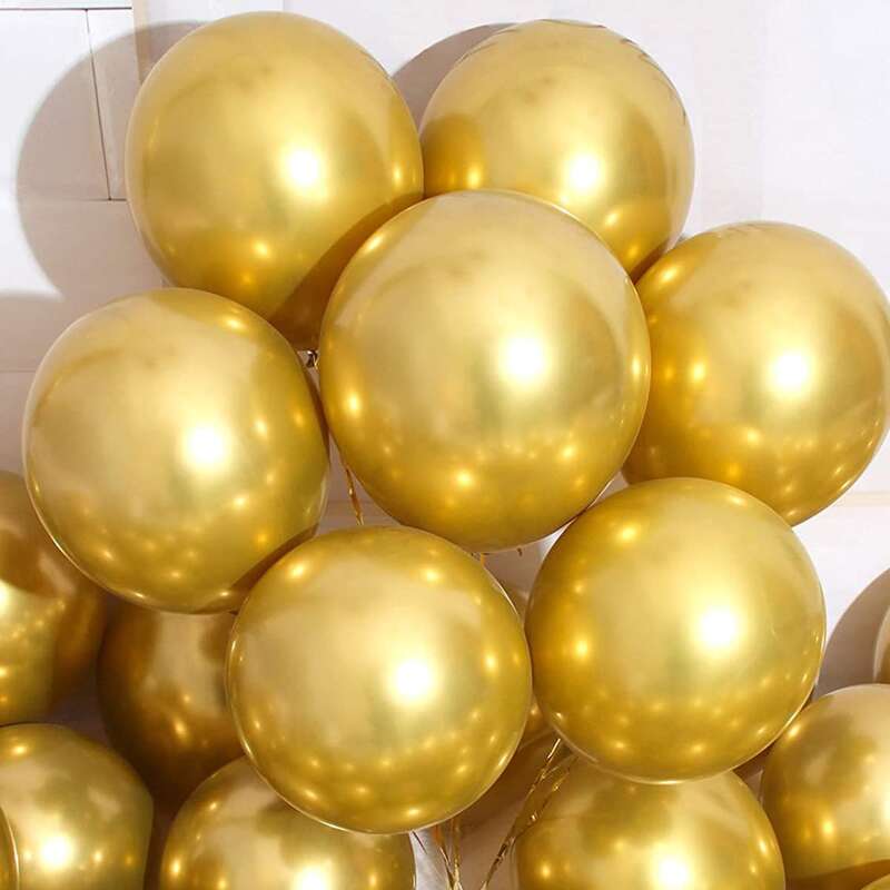 

10pcs Metallic Balloon, Gold