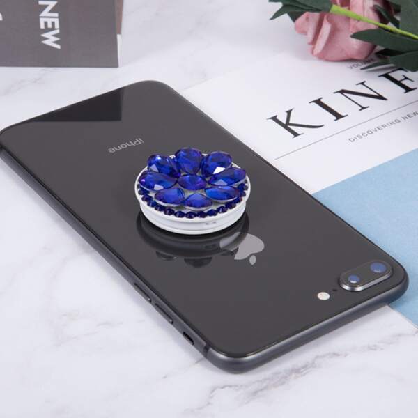 

Rhinestone Decor Stand-Out Phone Holder, Royal blue
