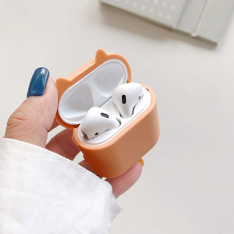 

Cute Dog Design Airpods Case, Orange