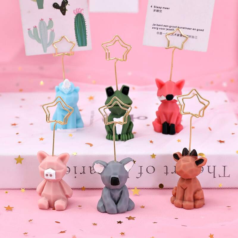 

1pc Random Cartoon Table Card Holder, Multicolor