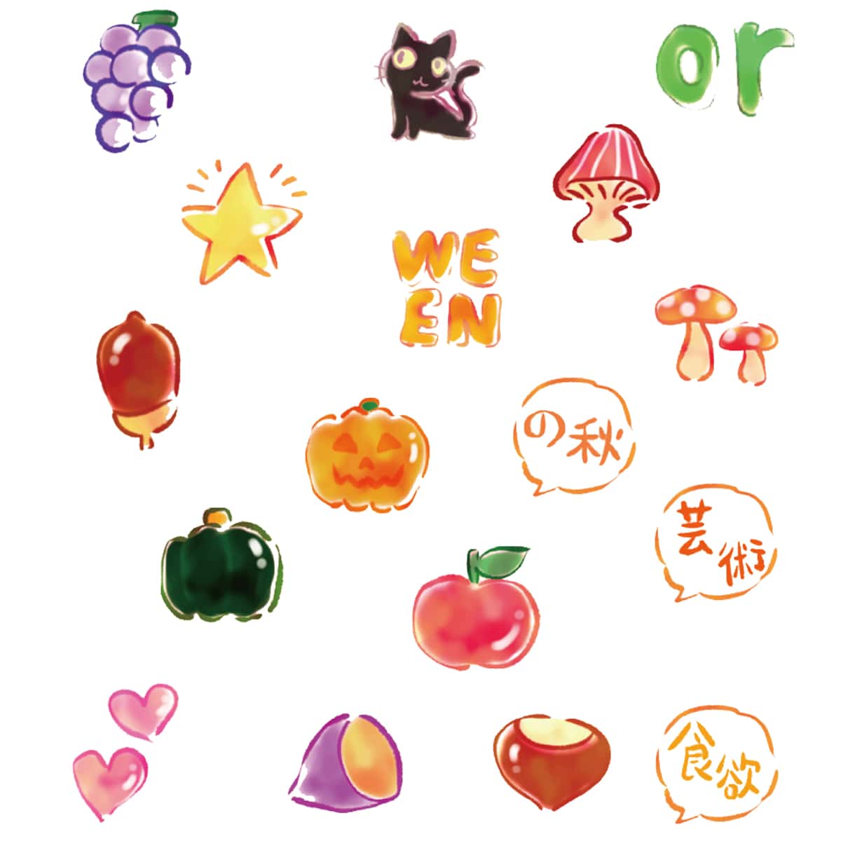 

40pcs Cartoon Sticker, Multicolor