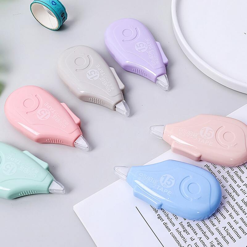 

6pcs Simple Correction Tape, Multicolor