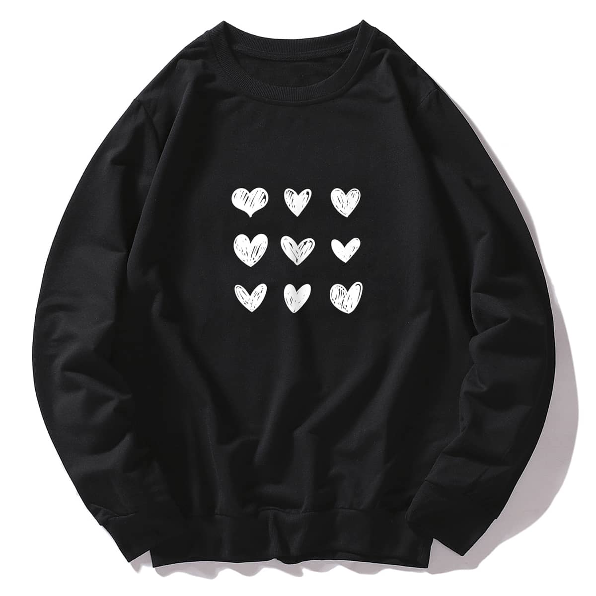 

Guys Heart Graphic Sweatshirt, Black