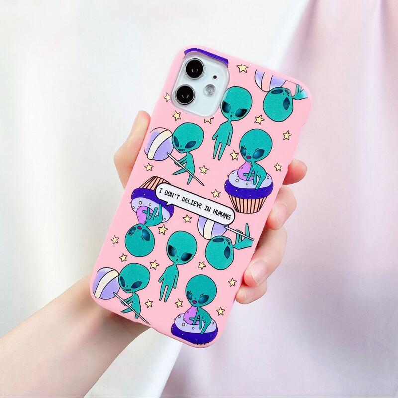 

Cartoon Alien iPhone Case, Multicolor